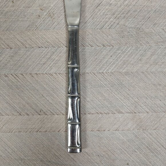 Reed & Barton Rebacraft Stainless Steel Bamboo Dinner Knives Set Of 4 - Picture 3 of 4